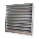 Dayton Louver,Wall Opening 36x36In,Galvannealed 4FZG8