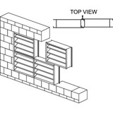 Dayton Louver,Wall Opening 36x36In,Galvannealed 4FZG8