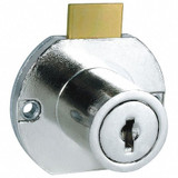 Compx National Cabinet Drawer Dead Bolt Lock,Silr,Round  C8703-C346A-14A