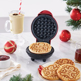 Dash 4 In. Gingerbread Mini Waffle Maker