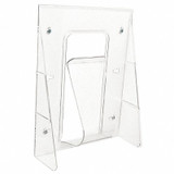 Deflecto Magazine Holder,1 Compartment,Clear 55501GR