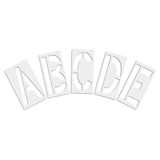 Rae Pavement Stencil,24 in,Alphabet Kit,1/16 STL-116-8245