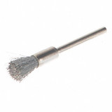 Weiler Miniature End Brush,Crimped Wire,1/4" 91224