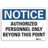 Lyle Notice Sign,10 inx14 in,Plastic U5-1079-NP_14X10