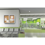 Ghent Enclosed Bulletin Board,Cork,60x36 In. PA23660K