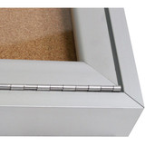 Ghent Enclosed Bulletin Board,Cork,60x36 In. PA23660K