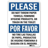 Lyle Hygiene Sign,10 in x 7 in,Aluminum U1-1049-RA_7X10