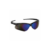 KleenGuard™ Nemesis Safety Glasses, Black Frame, Blue Mirror Lens 14481