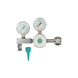 Oxygen Flow Gauge Regulator, 2 to 15 LPM, 3000 psi Inlet, CGA 540 Nut and Nipple