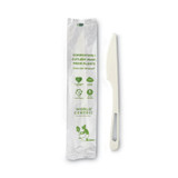 World Centric® Tpla Compostable Cutlery, Knife, 6.7", White, 750/carton KN-PS-I