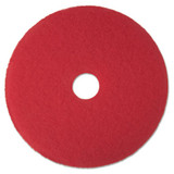 3M™ Low-Speed Buffer Floor Pads 5100, 19" Diameter, Red, 5/carton 510019