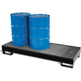 Black Diamond Drum Spill Cont Pallet with Drain ,51"L 5222-BD-D