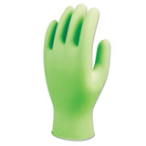 7705PFT Disposable Nitrile Gloves, Powder Free, 4 mil, Medium, Fluorescent Green