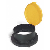 Pig Drum Lid,Yellow,Polyethylene,55 gal  DRM965-YW