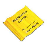 Presco Marking Flag,Yellow,Gas Line,PVC,PK100 4521YBK509-200