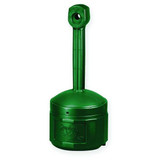 Justrite Cigarette Receptacle,4 gal.,Green 26800G