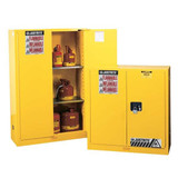 Justrite Flammable Safety Cabinet,90 Gal.,Yellow 899020