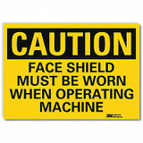 Lyle Caution Sign,10x14in,Reflective Sheeting U4-1297-RD_14X10
