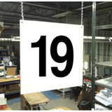Stranco Hanging Aisle Sign,Legend 19 HPS-FS1212-19