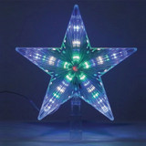 Alpine 8-Function LED 9 In. Star Christmas Tree Topper COR174A-TM 834174