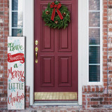 Alpine 1 In. W. x 42 In. H. x 8 In. L. Have A Merry Little Christmas Porch Greeter Sign with Easel