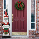 Alpine 2 In. W. x 47 In. H. x 11 In. L. Gnome for the Holidays Porch Greeter Sign with Easel