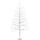 Alpine 60 In. Silver Christmas Tree with Green LED Lights BYS144GN