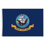 Nylglo US Navy Flag,5x8 Ft,Nylon 601