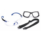 3m SafetyGlasses,Clear,AntiFog,Blk-Blu S1101SGAF-KT