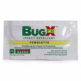 Bugx Insect Repel Wipes,0.172 oz,Packet,PK100  18-810