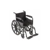 Dmi Wheelchair,250 lb,18 In Seat,Silver 503-0658-0200