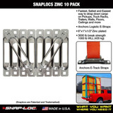 Snap-Loc E-Strap Anchor,1 1-4" W,1,000 lb,PK10 SLSZ10
