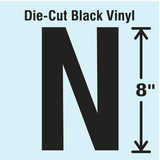 Stranco Die Cut Letter Label,N DBV-SINGLE-8-N