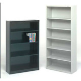 Tennsco Bookcase,52 in H,Light Gray B-53LG