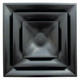 American Louver Ceiling Diffuser,Black,6" Duct Size STR-C-6BK