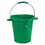Vikan Hygienic Bucket,5 1/4 gal,Green 56922