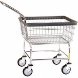 R&b Wire Products Wire Laundry Cart,600 lb. Ld Cap.,Silver 100CECLCH