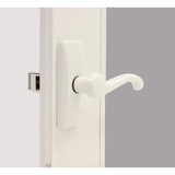 Larson Georgian White Lever Storm Door Latch