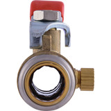 SharkBite 1-2 In. Brass Push-Fit Ball Valve with Drain & Mounting Tab UR24615A 415962