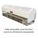 Berner Heated Air Curtain,75 In. W,14-3-4" H CHD10-2072EZ-160-3X-G