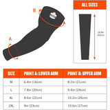 Ergodyne Protective Sleeve,Polyester-Spandex,Lime 6690