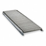 Ashland Conveyor Roller Conveyor,10 ft. L,16" BF, Steel 11F10EG15B16