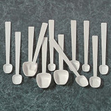 Sim Supply Sampling Spoon,Polypropylene,White,PK12  F36725-0000