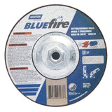 Bluefire Type 27 Depressed Center Wheel, 7 in x 1/8 x 5/8-11, 24 Grit, Zirconia Alumina