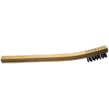 Welders Toothbrushes, 7 1/2", 3 X 7 Rows,Carbon Steel Wire, Wood Handle