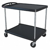 Metro Utility Cart,400 lb. Load Cap.,2 Shelves MY2636-24BL