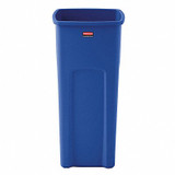 Rubbermaid Commercial Recycling Container,Blue,23 gal. FG356973BLUE