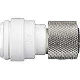 John Guest Female Connector,White,3/8" Tube,PK10 PSEI6012U9