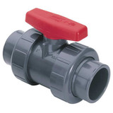 Spears Manual 2-Way Ball Valve,Socket,PVC 3622-025