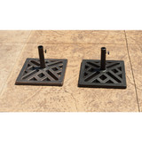 Outdoor Expressions 17 In. Square Bronze Polyresin Umbrella Base